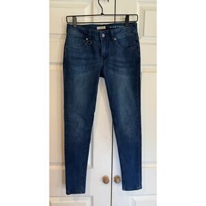 Burberry Brit Blue Denim Westbourne Skinny Ankle Jeans S 26"